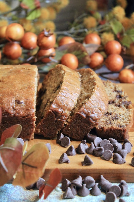 Moist Chocolate Chip Banana Bread With 2 Bananas