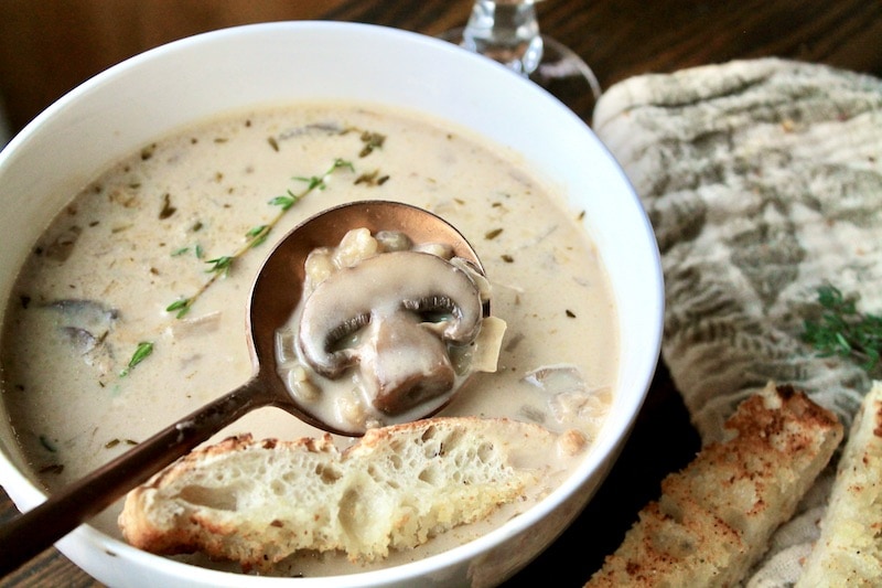 Mushroom barley outlet soup instant pot